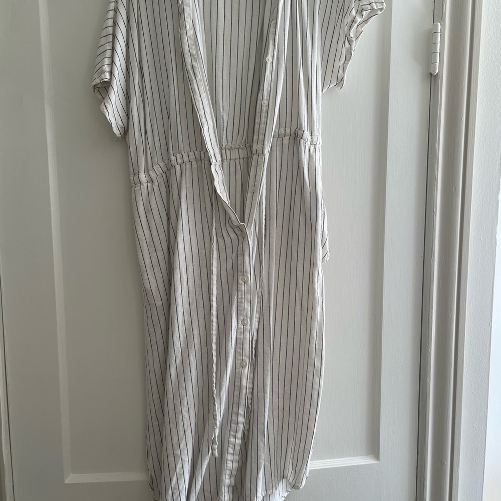 A New Day Black and White Striped Dress